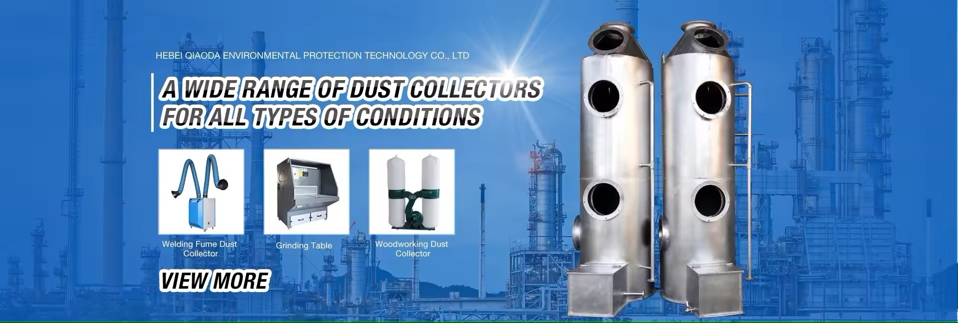 qualité Systèmes de collecte des poussières usine