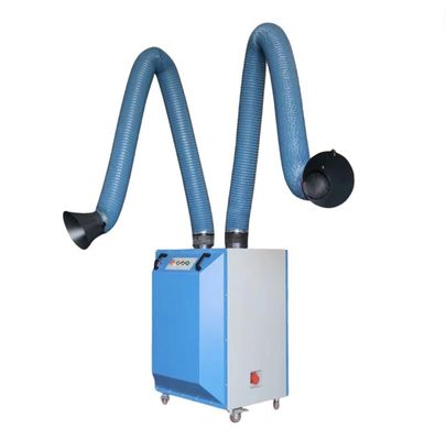 Système d'extraction de fumée de soudage à deux bras Collecteur de poussière de fumée de soudage pour soudage des métaux