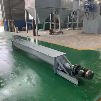 LS300 convoyeur à vis en acier inoxydable avec plaque de couverture pour une usine de ciment moteur économe en énergie