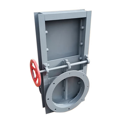Type ouvert fermé Manuel Valve de porte de couteau Flange Wafer en acier coulé Valve de porte de couteau