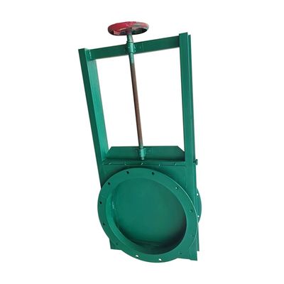 Ventilateur de porte à couteau carré manuel Ventilateur à pinceau manuel à bride DN50 500
