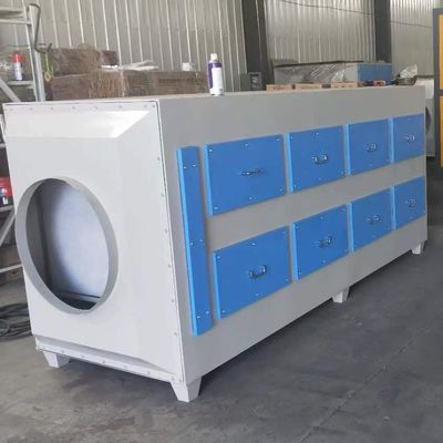 Boîte d'adsorption de carbone actif industrielle efficace pour le traitement des gaz résiduaires / petite chambre d'adsorption de carbone actif