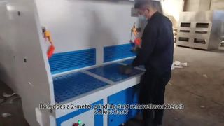 Table de meulage en métal avec extraction de poussière